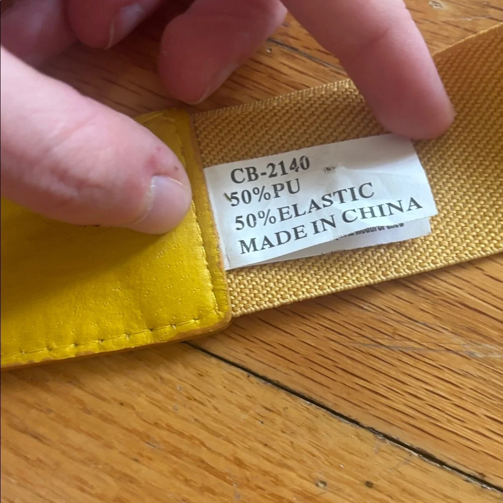 Yellow Stretchy Belt